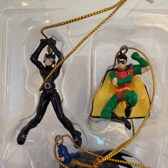 Batman DC Comics 5 Piece Mini Ornament Set Kurt Adler - Picture 3 of 8